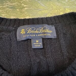Brooks Brothers Navy Scottish Lambswool Sweater